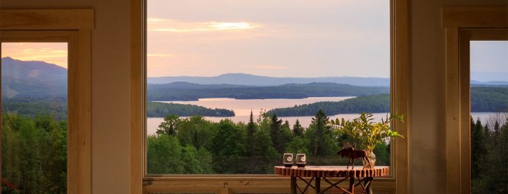 View of the lake from the Lodge at Moosehead Lake