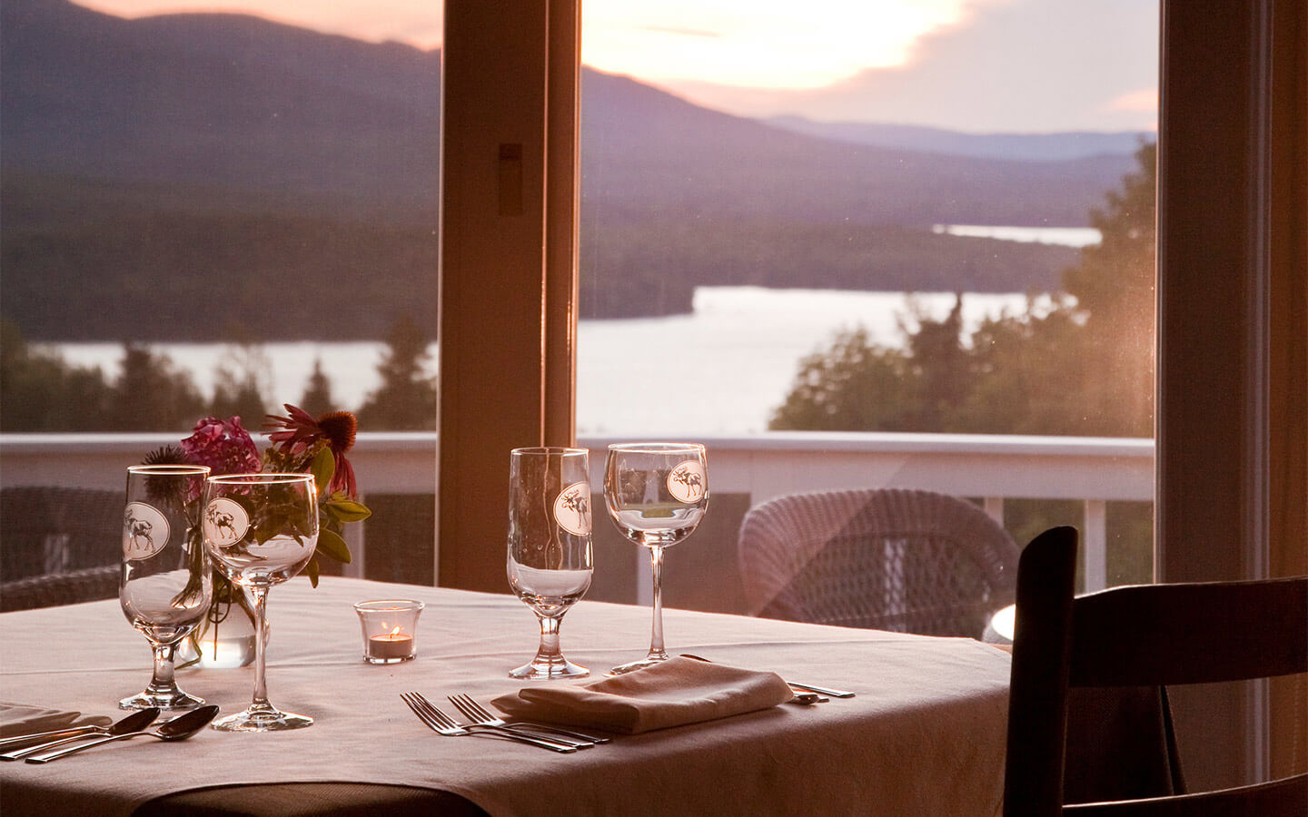 Dining at Lodge At Moosehead Lake